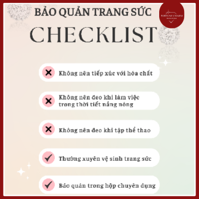 Hướng dẫn bảo quản trang sức